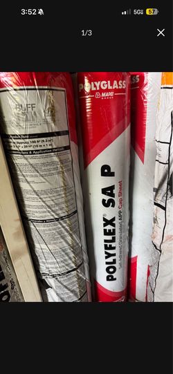 Roofing peel and stick rolls