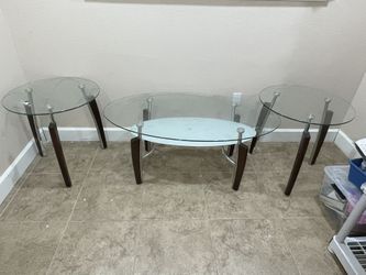 Glass Coffee Table Set Of 3