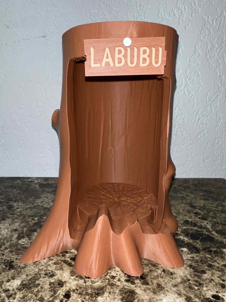Labubu Tree Trunk Display