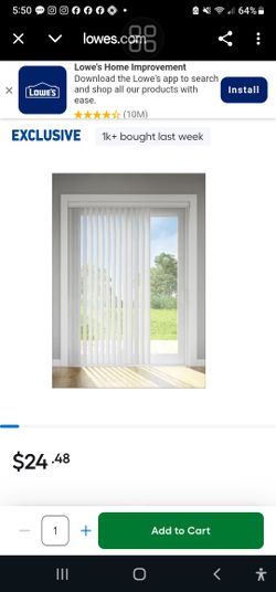 Levolor 54 Inch Vertical Vanes