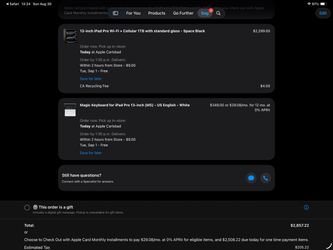 iPad PRO with NANO Texture and 1TB Storage - Keyboard - Pen included