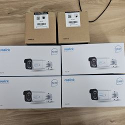 New Reolink POE Cameras - 4x RLC-511, 1x RLC-522, 1x RLC-520