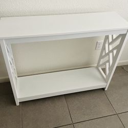 White Entryway Table 