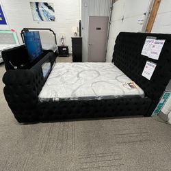 Fireplace/TV Bed Frame