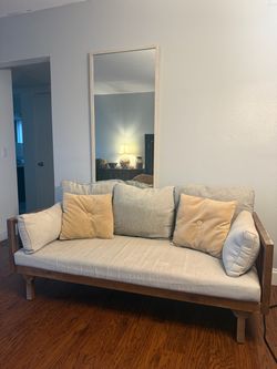 Wooden couch outdoor faux teak