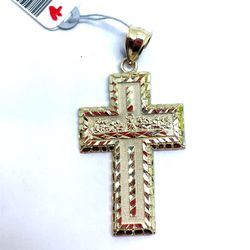 10Kt Yellow Gold Last Supper Cross Pendant 4.20g 200226/10
