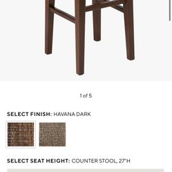 Sea grass Pottery barn Stool Counter high Rattan