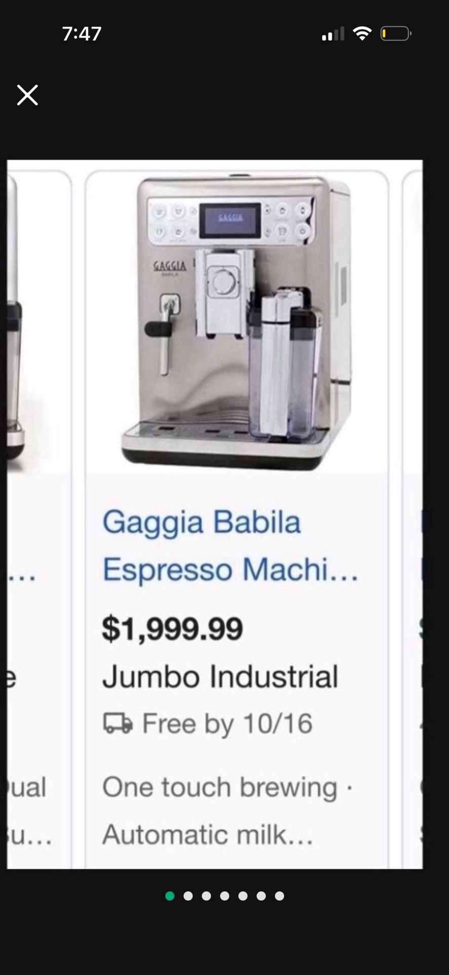 LOW PRICE MOVING- $2k + TAX RETAIL Gaggia Babila SUPER AUTOMATIC EXPRESSO MACHINE