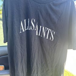 AllSaints black oversized t-shirt