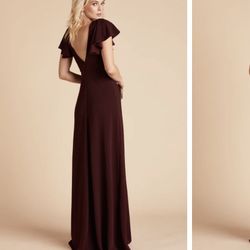 Burgundy Bridesmaid Dress Birdy Grey Small