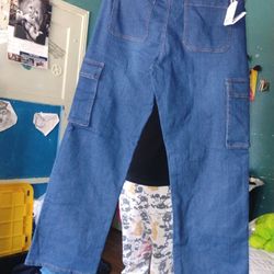 Blue Pants Size Extra Large