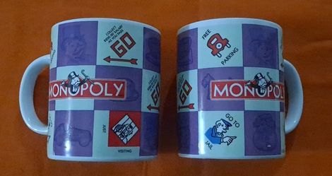 Mugs (2) Monopoly Board Game