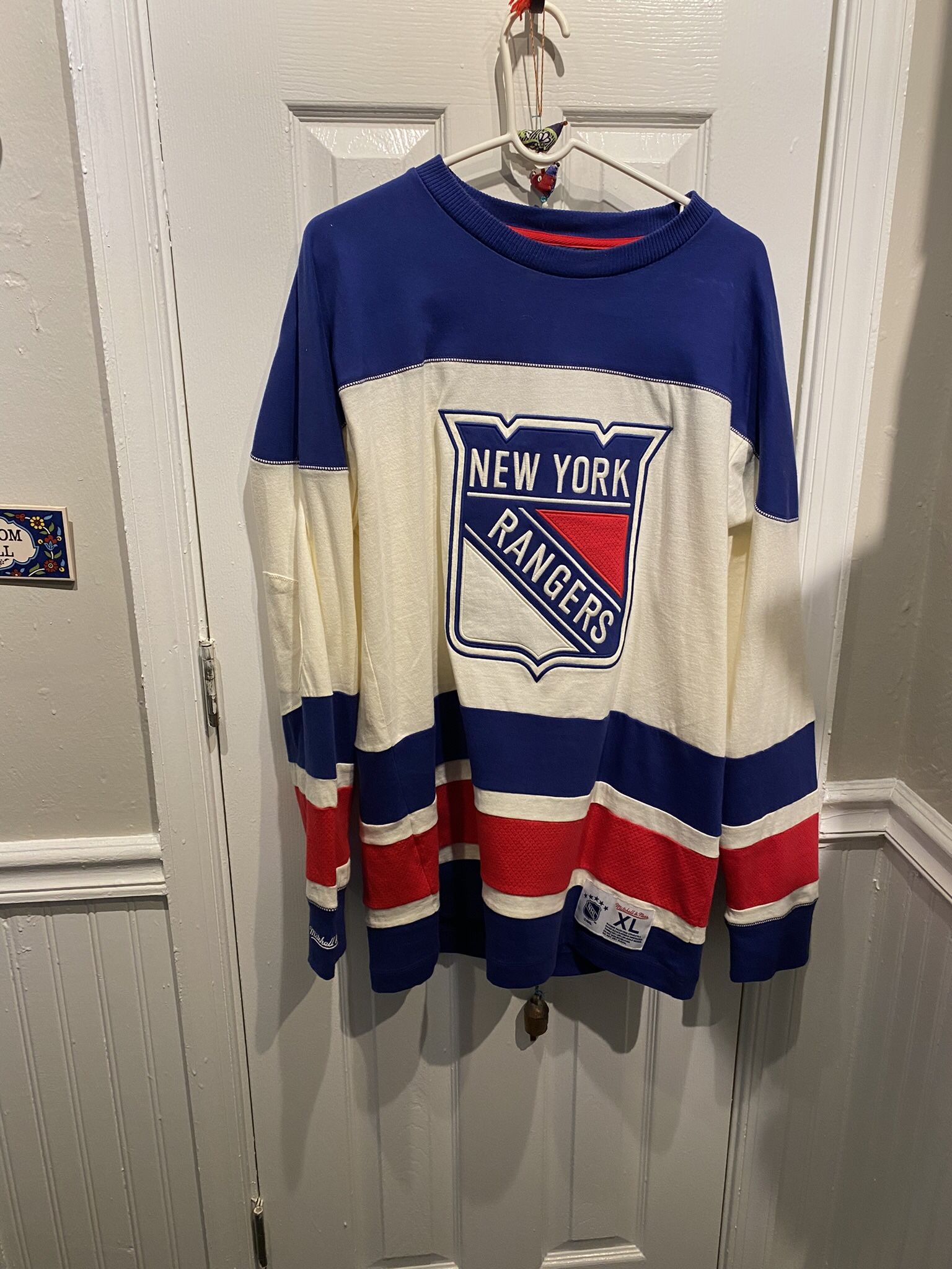 Mens Hockey Size XL Vintage Mitchell and Ness New York Rangers Jersey