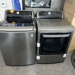 LG Top Load Washer And Gas Dryer