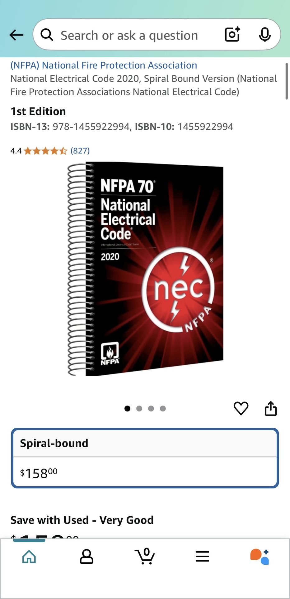 National Electrical Code 2020, Spiral Bound Version (National Fire Protection Associations National Electrical Code)