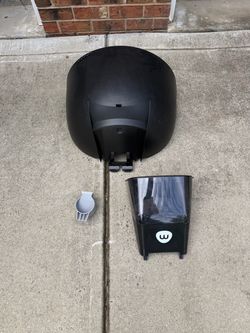 Whisker Litter-Robot 4 LitterHopper Cat Litter Refill System, Black