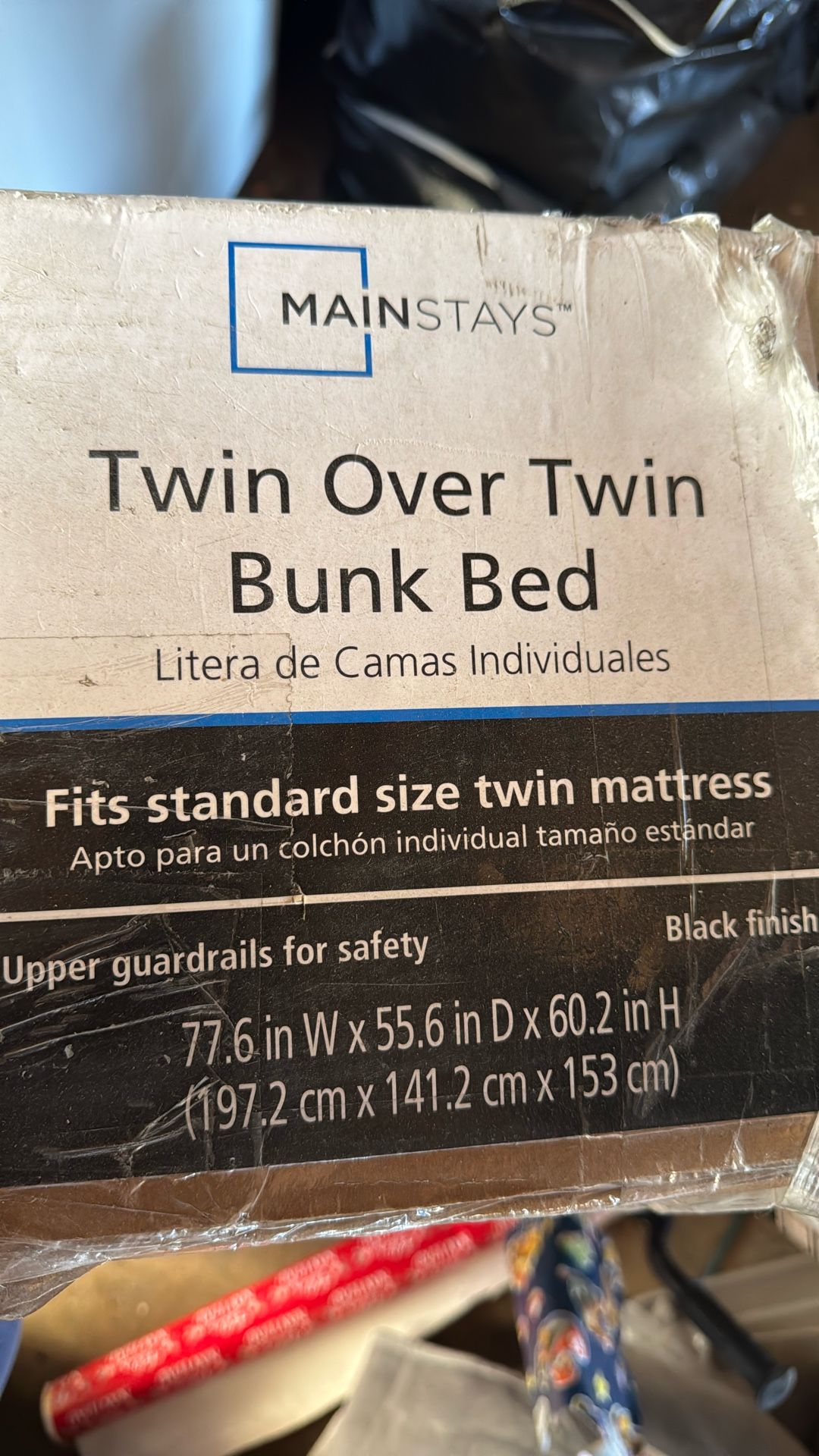 Twin Over Twin Bunk Bed 