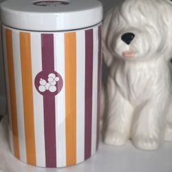 Jonathan Adler Happy Chic Striped Dog Treat Canister