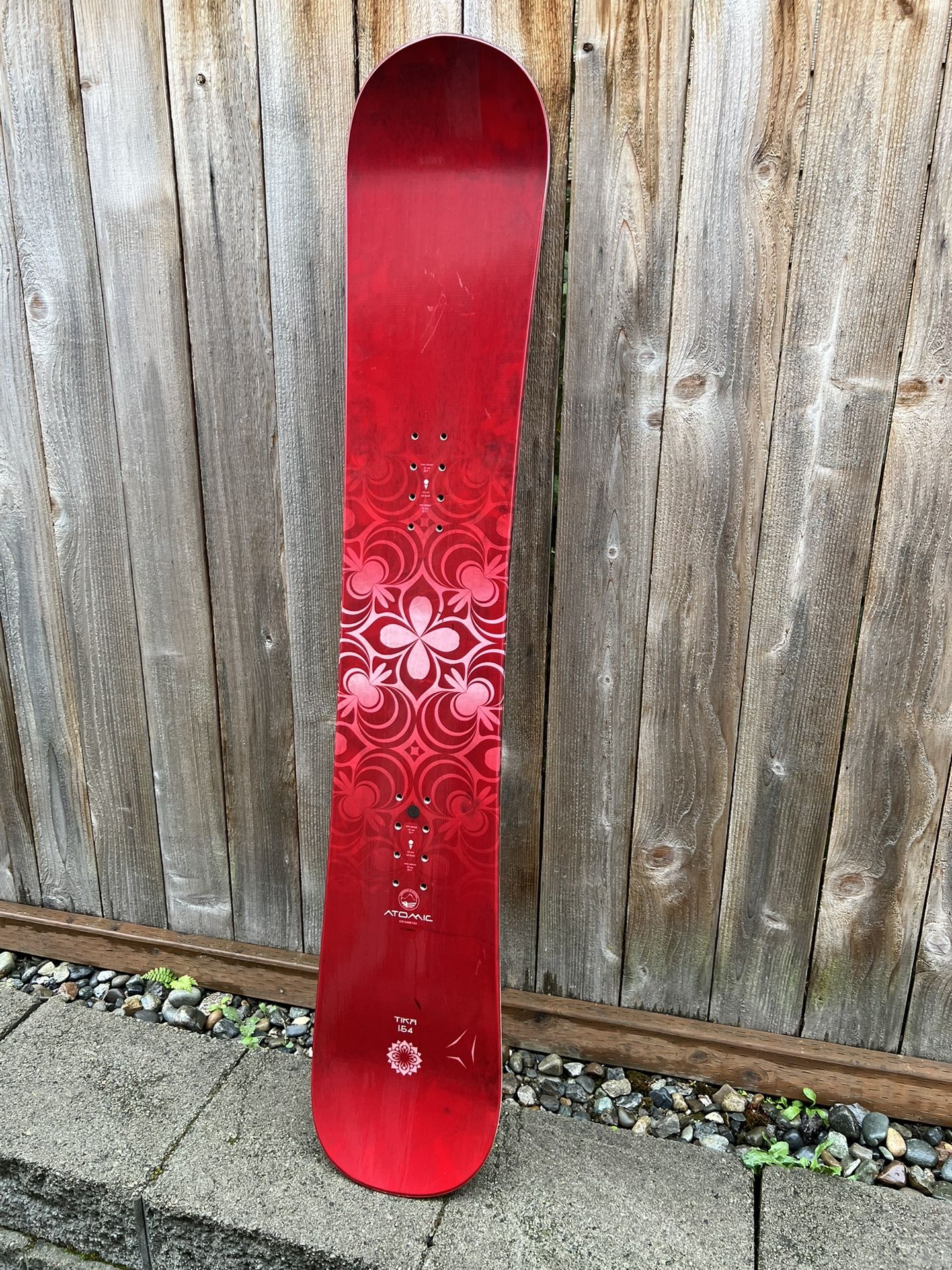 snowboard size 154cm