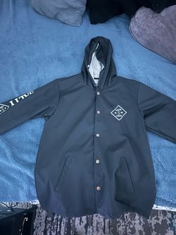 Salty Crew Black Hooded Coach Jacket