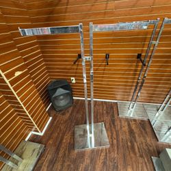 Commercial Chrome 2-Way Clothing Racks – Retail Use – 20+ Available