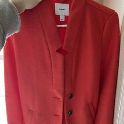 OLD NAVY WOMEN’s RED COTTON BLAZER  PRICE NEGOTIABLE  NEED GONE ASAP