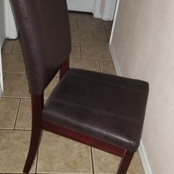 Silla De Piel Como Nueva