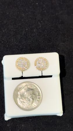 NATURAL DIAMOND EARRINGS 14K