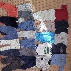 Baby Boy 6 Months Long Sleeves Clothes -23 Pieces 
