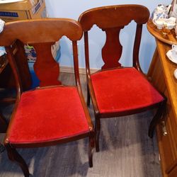 2 Mahogany Chairs