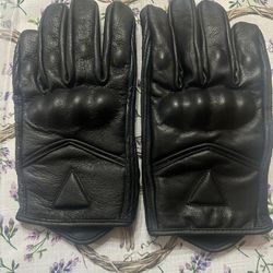 Large Leather Motorcycle Gloves