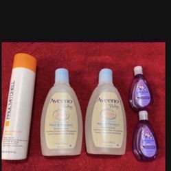 CA. AVEENO WASH & SHAMPOO. PAUL MITCHELL BABY SHAMPOO. 
