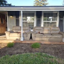 Free Leather Couch And Loveseat