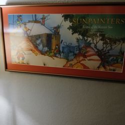 Framed Illustrated Sunpainters Eclipse Of The Navajo Sun By Baje 