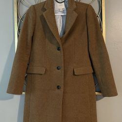 J. Crew Camal Color Wool Coat 