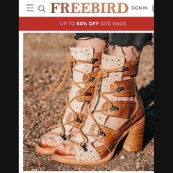 Freebird Open Toe Boots 