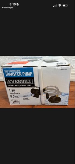 Everbilt EBTP1 1/10 HP Non-Submersible Self-Priming Transfer Pump