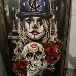 Skull Clown Painting 