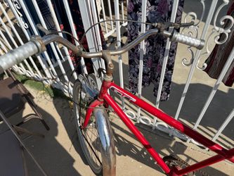 Vintage red tandem bike bicycle