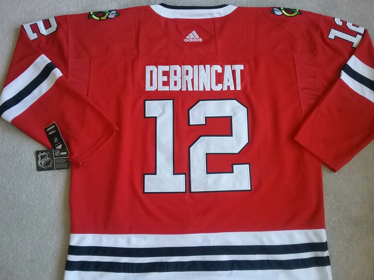 (XL) Chicago Blackhawks #12 Debrincat Size 54 XL