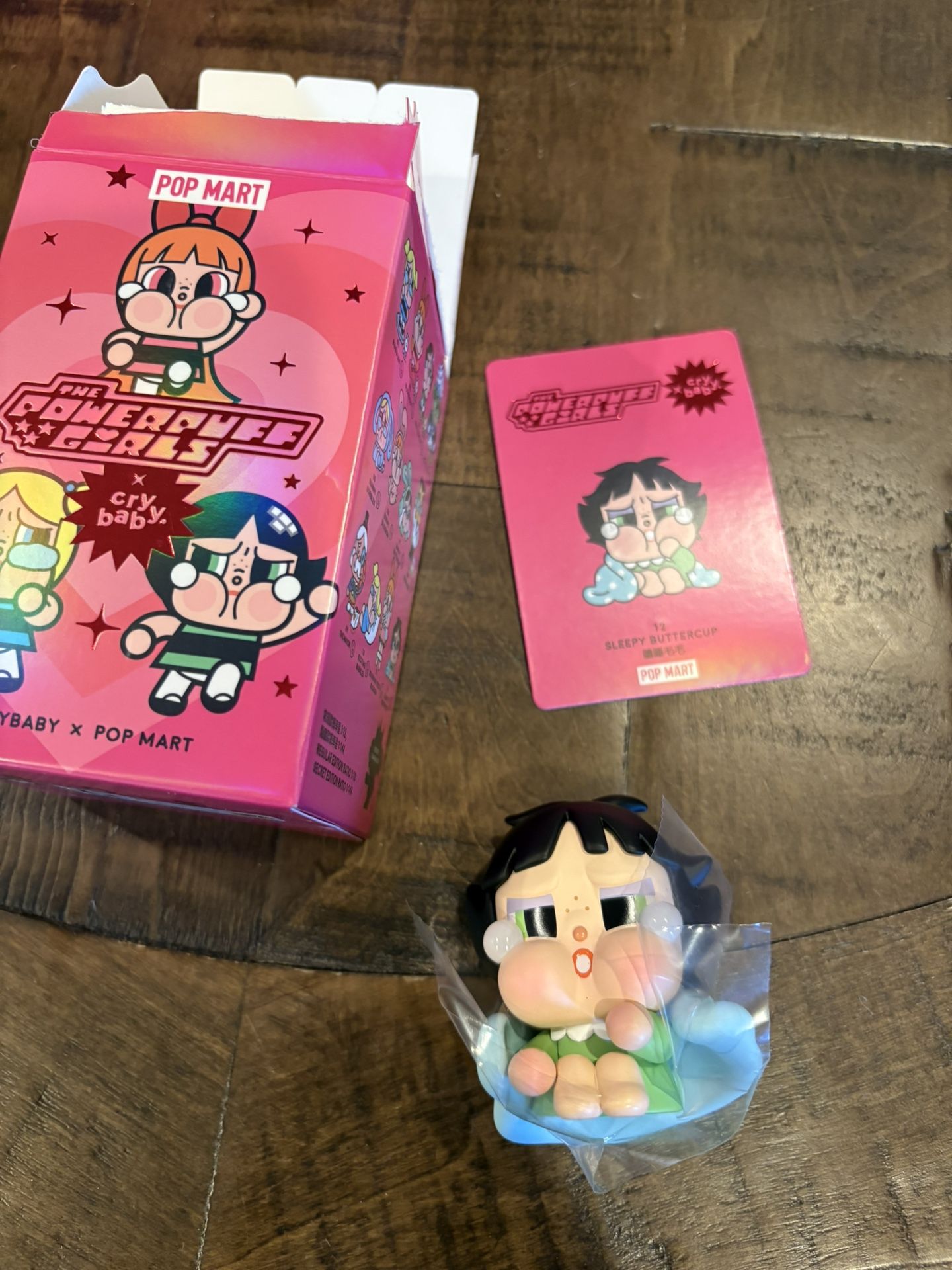 Pop Mart CRYBABY x Powerpuff Girls Series Sleep Buttercup Figure