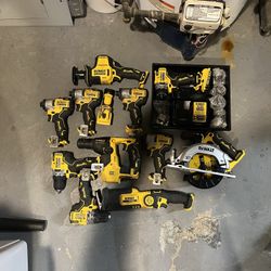 Assortment Of Some 60v And 20v Dewalt Tools 