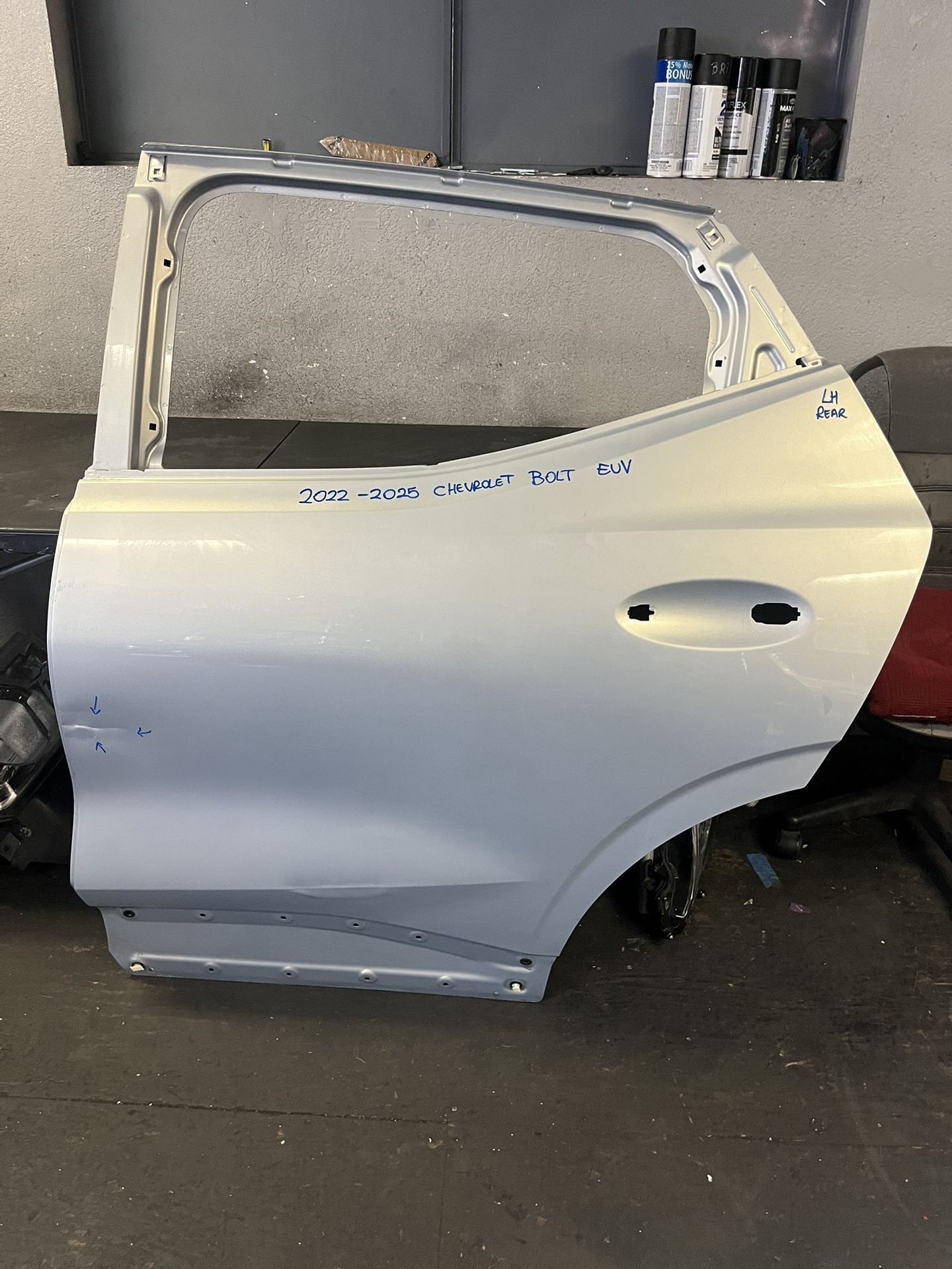 2022-2023-2024-2025 CHEVROLET BOLT LEFT REAR DOOR OEM USED
