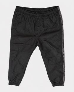 Versace 2019 Black Logo Tape Track Pants A85208 IT 54 US 2XL