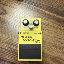 BOSS SD1 Super Overdrive Guitar Pedal