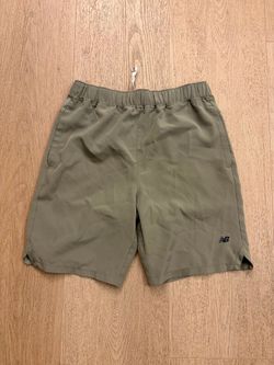 Olive green new balance shorts kids size 14-16