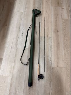 Fly Rod Case + Reel + Broken Rod