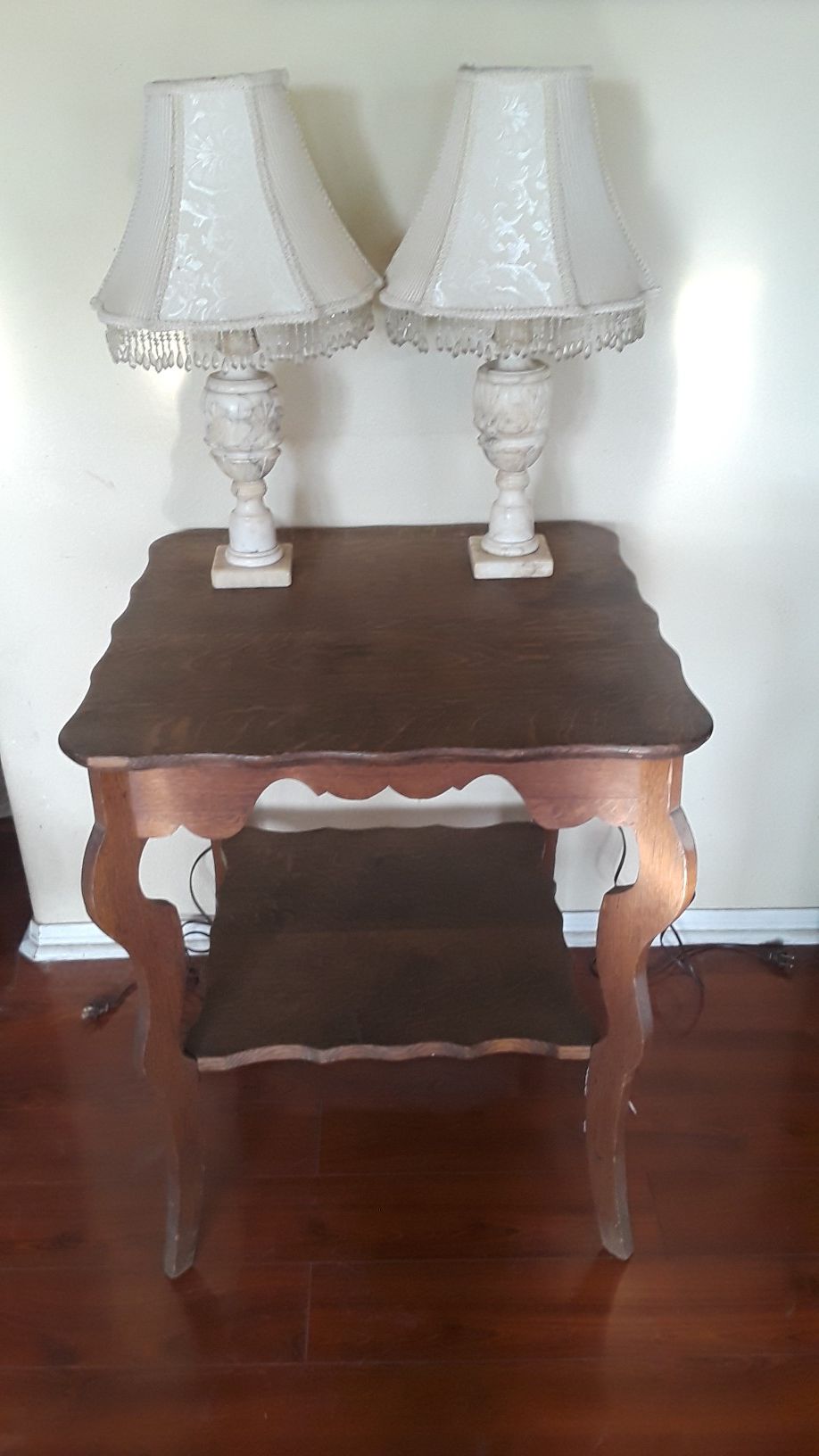 Marble or Alabaster lamps table for sale also