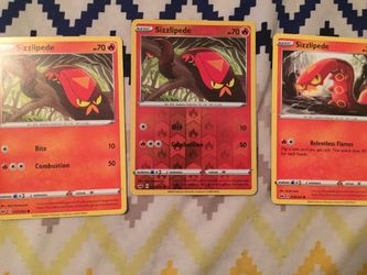 Pokemon cards Sizzlipede