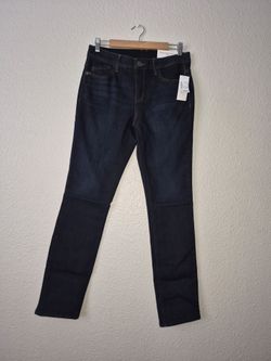 Christopher And Banks Women's Dark Wash Modern Fit Tapered Leg Jeans Size: 6 Ave